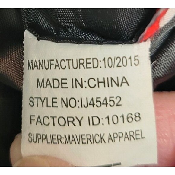 Miss London Womens Black Vegan Leather Jacket Size L Fringe Motorcycle Biker - Picture 10 of 10